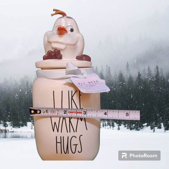 Rae Dunn Frozen Olaf Figural Canister New Tag Attached Excellent Condition - Picture 8 of 10